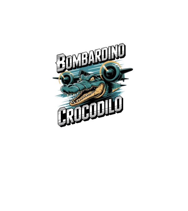 Bombardino Crocodilo 2 model turcoaz pe tricou