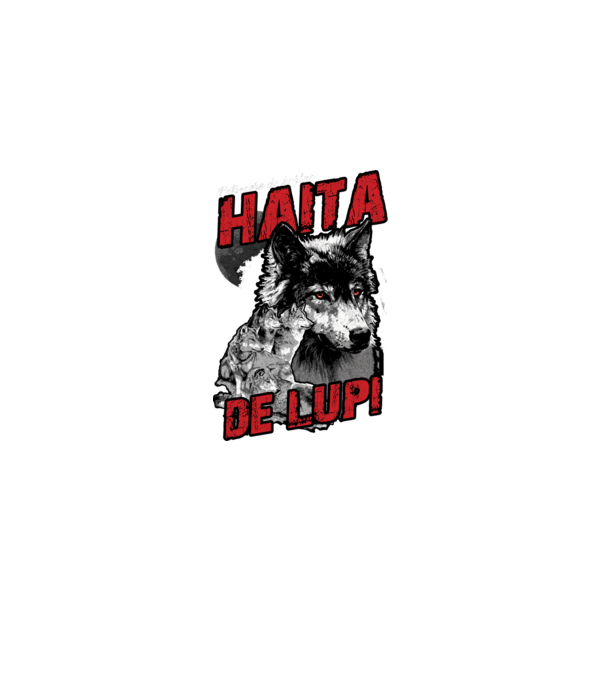 Petrecere de burlac - haită de lupi model negru pe tricou