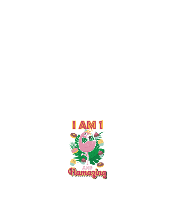FLAMAZING Birthday 1 Years old model negru pe tricou