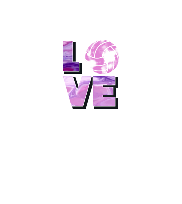 Love volleyball model gri pe tricou