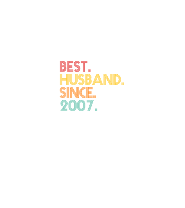 best husband since 2007 retro model negru pe tricou