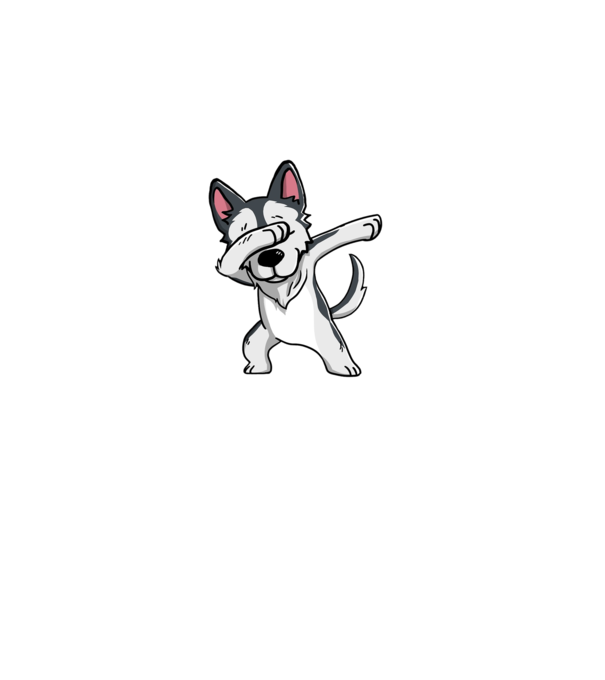 Husky DAB model verde pe tricou