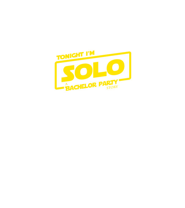 'Tonight I''m Solo' model negru pe tricou