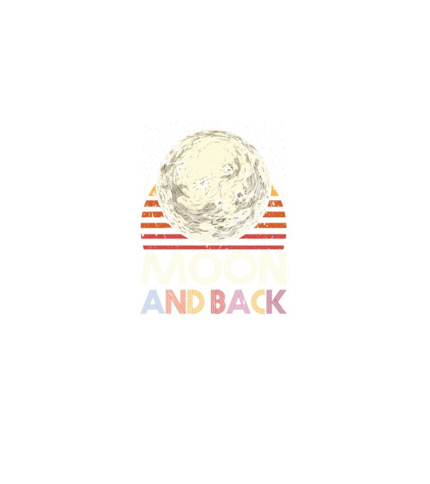 Retro vintage love you to the moon and back MOON model negru pe tricou