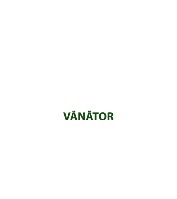 fii calm, sunt vânător model negru pe tricou