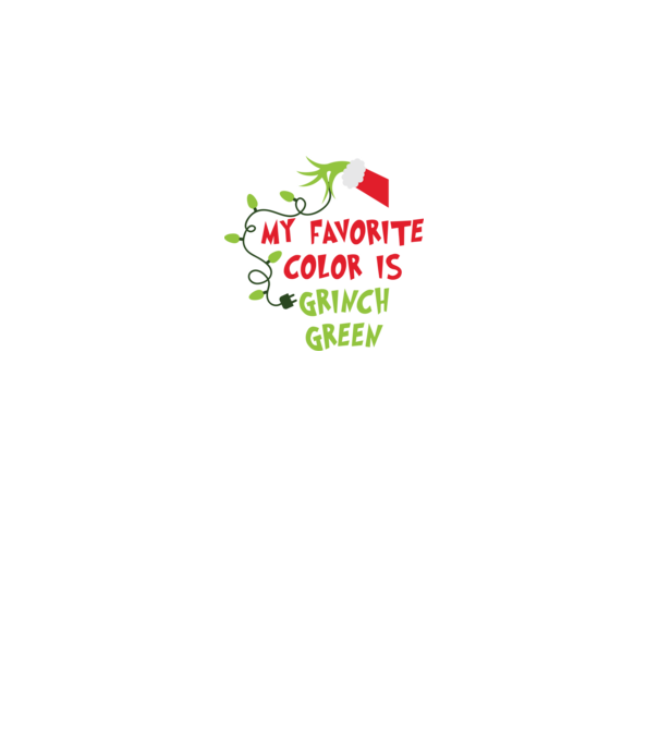 Grinch Green model gri pe tricou