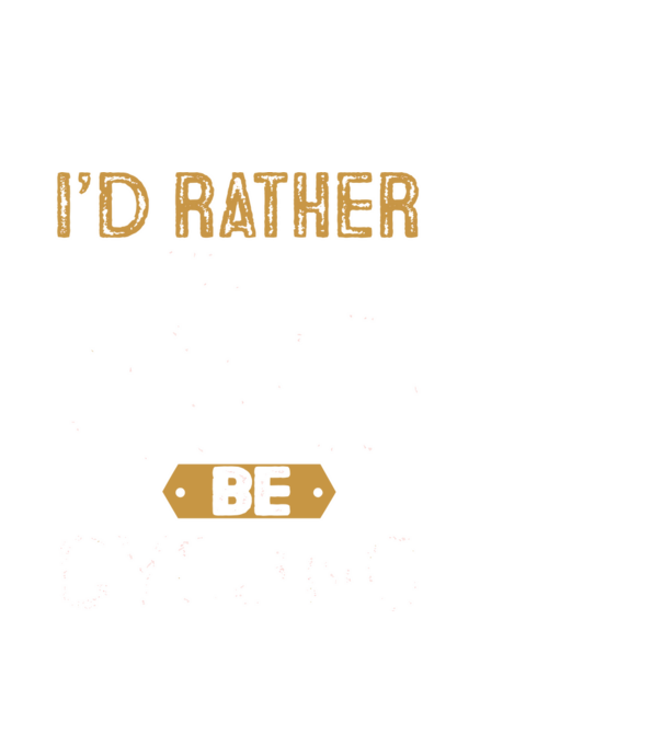 I'd rather be cycling model alb pe tricou
