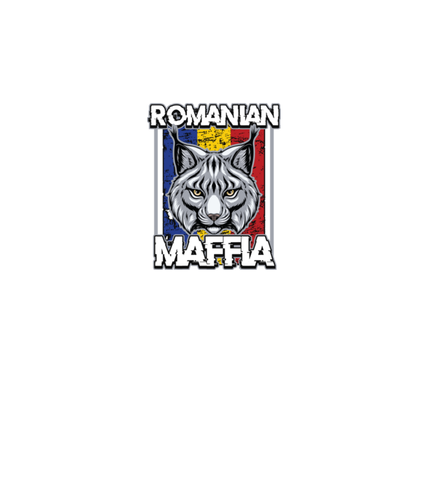 România maffia model negru pe tricou