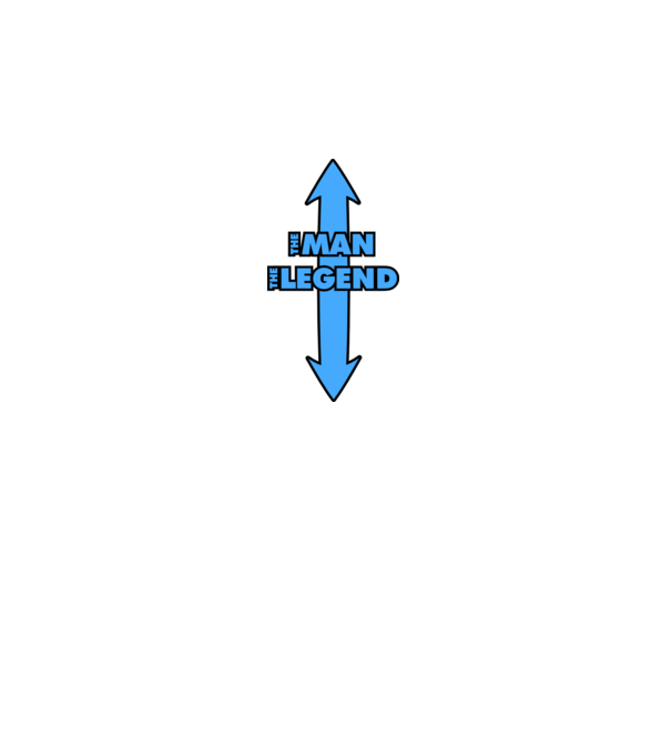 The Man The Legend model negru pe tricou