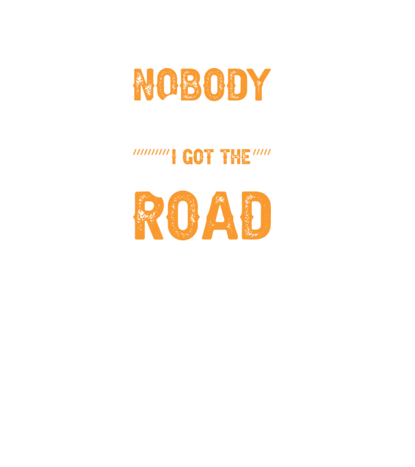 Nobody cared unti I got the longest road model negru pe tricou