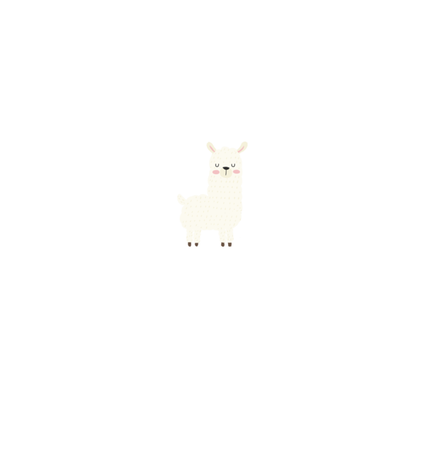 Alpaca model alb/roșu pe tricou