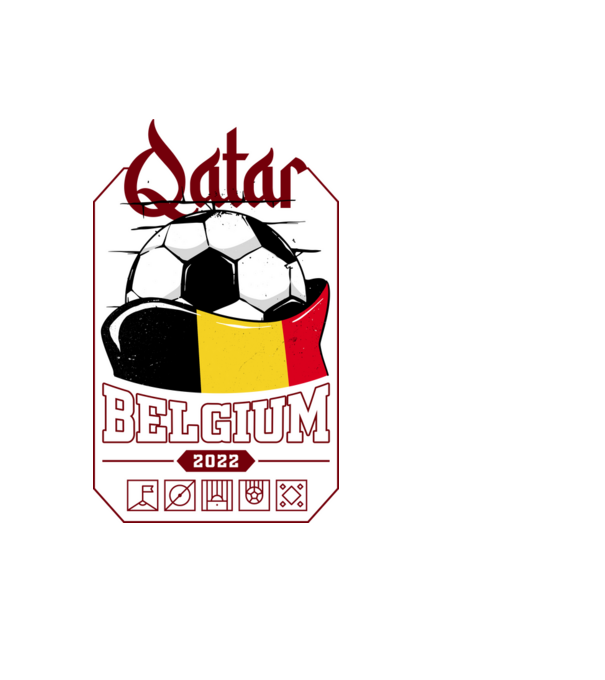Qatar teams Belgium model negru pe tricou