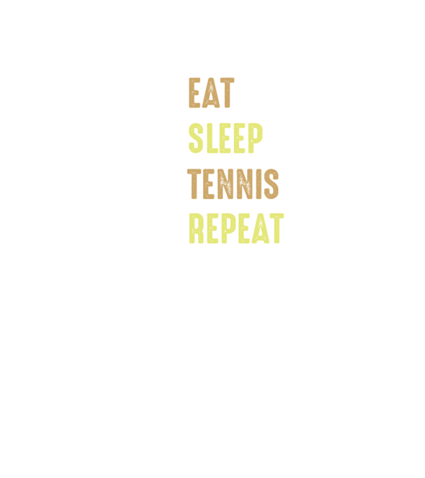 eat sleep tennis repeat model negru pe tricou