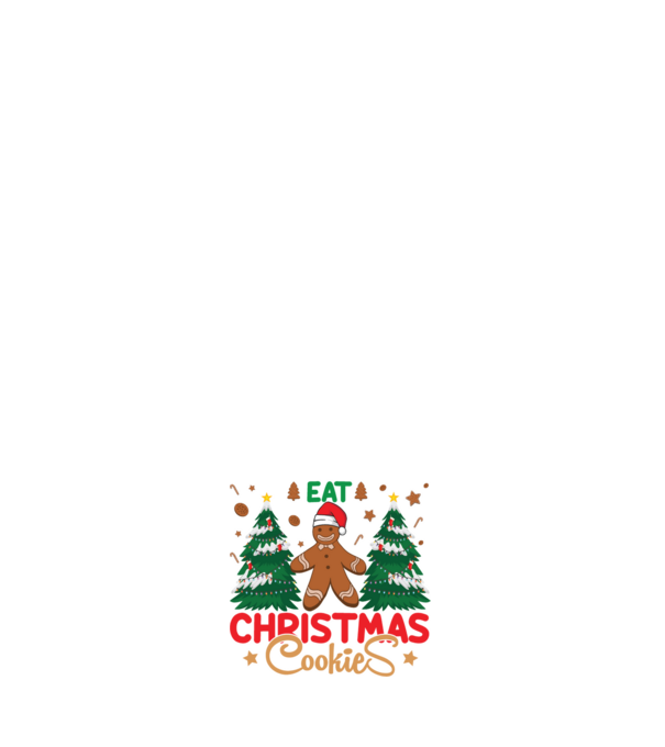 Life is short - eat christmas cookies model albastru închis pe tricou