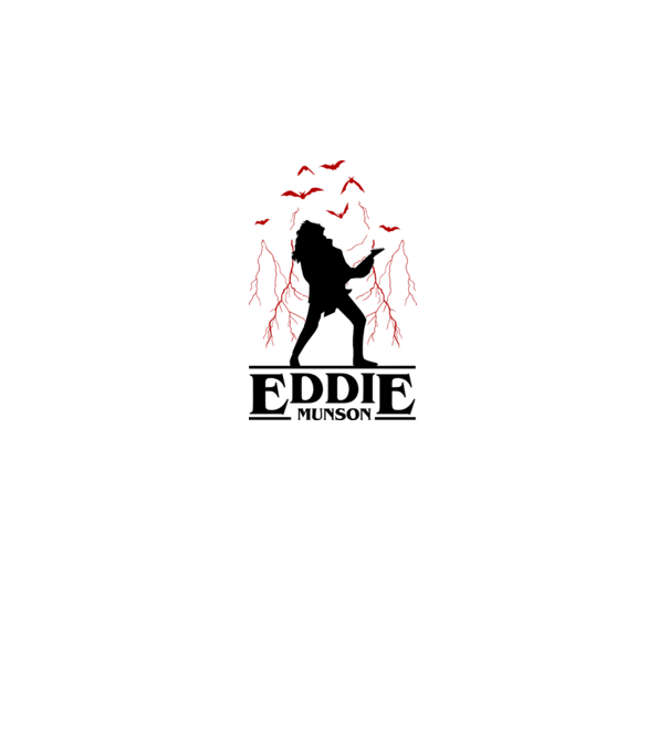 eddie munson stranger things model alb pe tricou