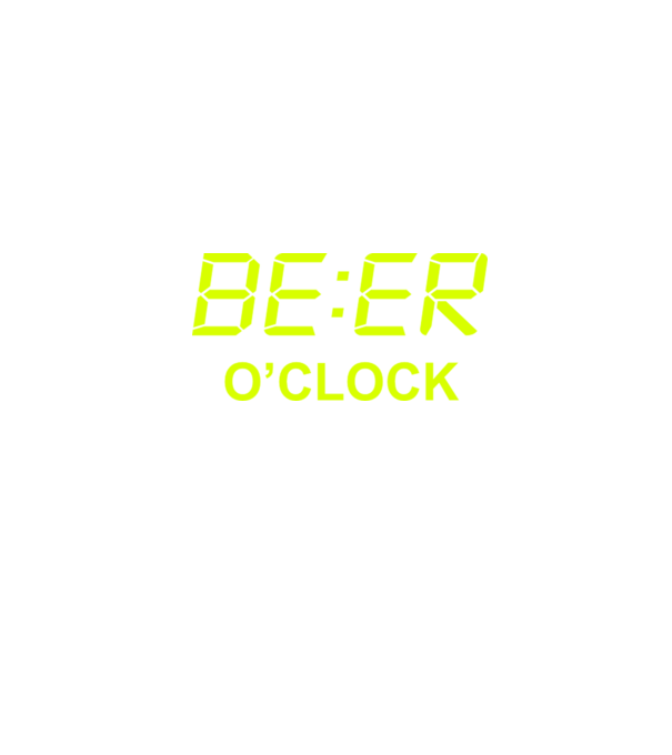 'Beer o'' clock' model negru pe tricou