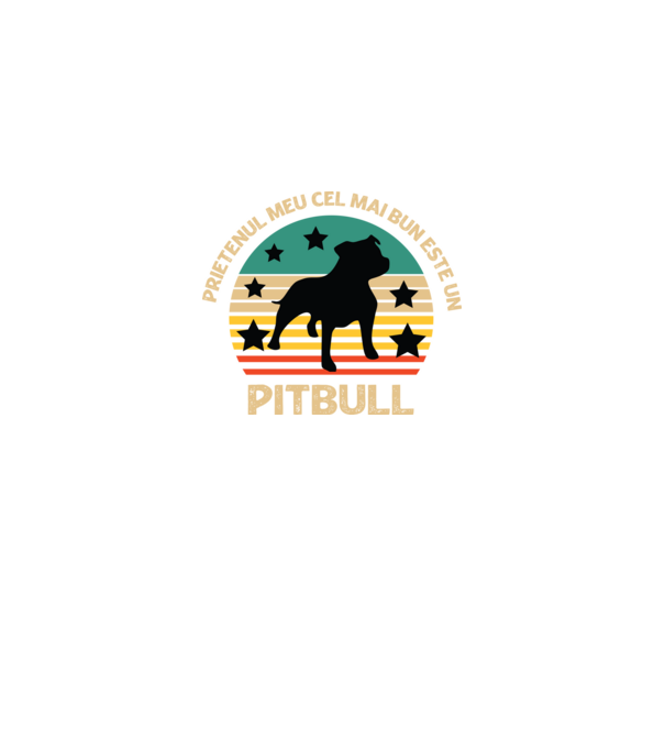 Prietenul meu cel mai bun este un pitbull model negru pe tricou