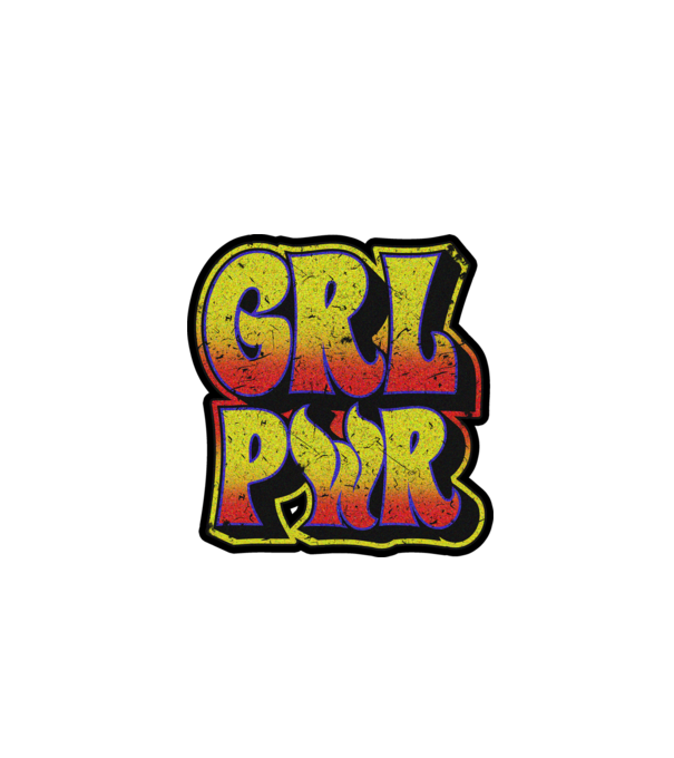 Girl power model alb pe tricou