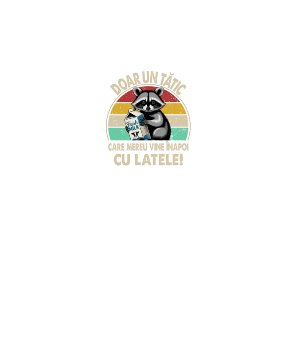 Retro Apa aki visszajött a tejjel RO model gri pe tricou