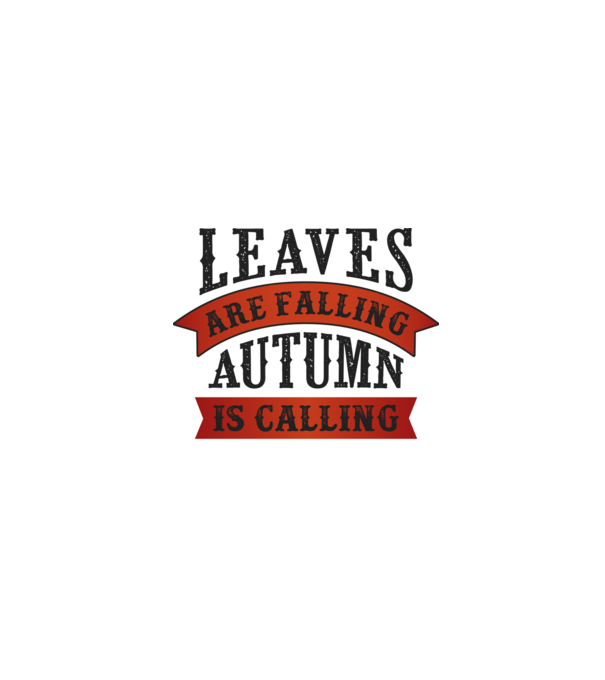 Leaves are falling autumn is calling model alb pe tricou