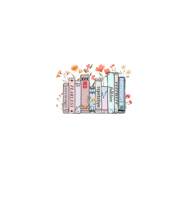 Eras tour books color model albastru deschis pe tricou