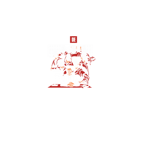 La casa de papel grupo model negru pe tricou