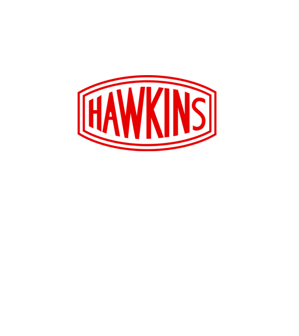 hawkins stranger things model turcoaz pe tricou
