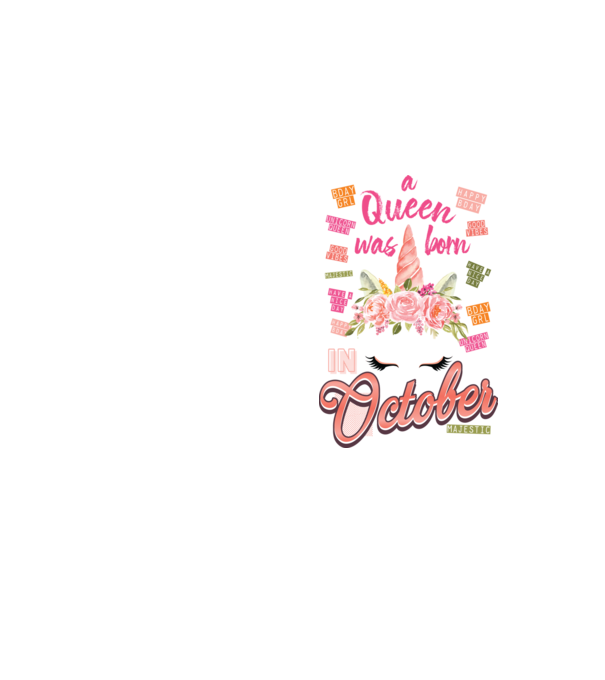 A queen was born in OKTÓBER model galben neon pe tricou