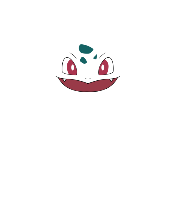 Bulbasaur model gri pe tricou