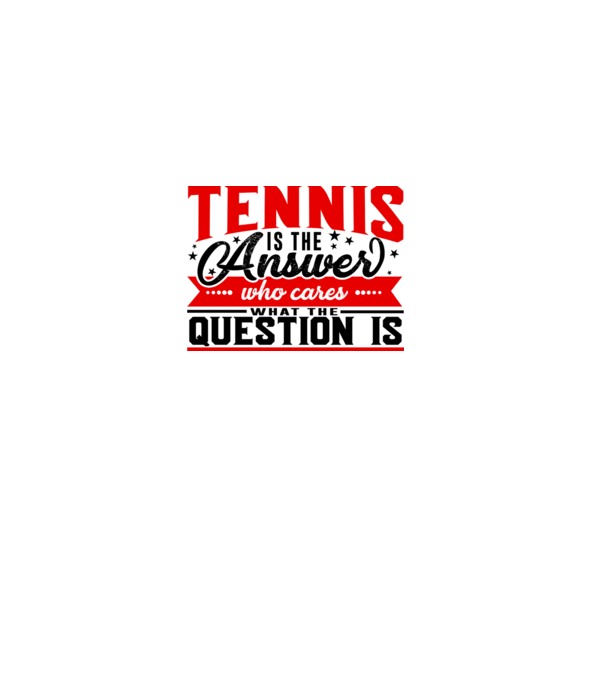Sport is the answer JUCĂTOR TENIS model alb pe tricou