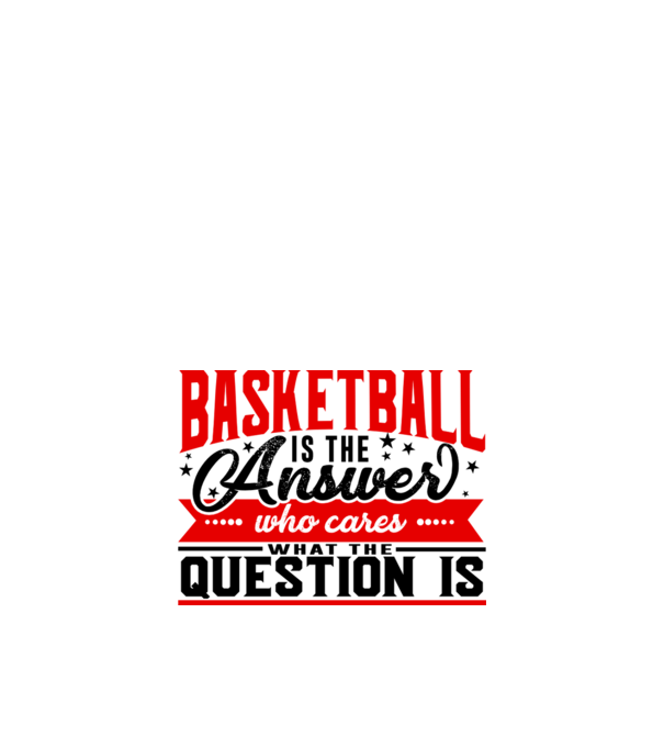 Sport is the answer BASCHETBALIST model alb pe tricou