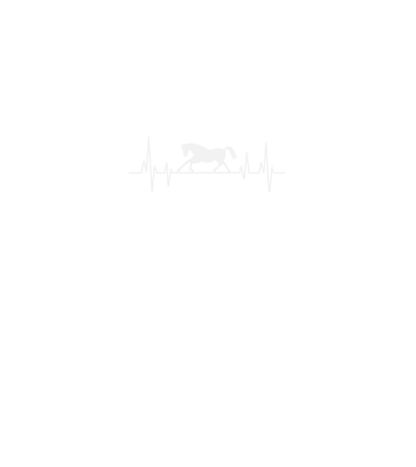 horse heartbeat model negru pe tricou