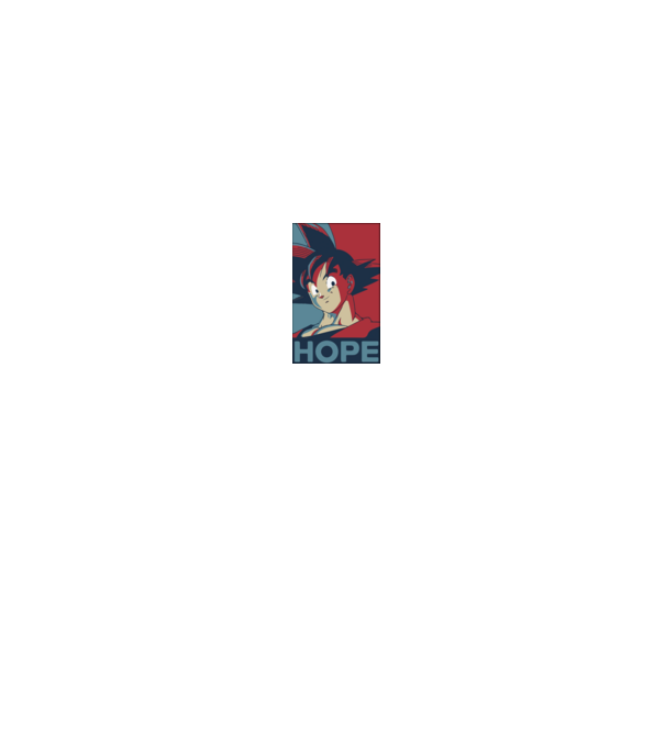 goku hope dragonball model negru pe tricou