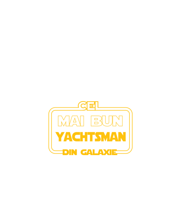 Cel mai bun yachtsman din galaxie model negru pe tricou