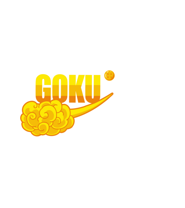 goku cloud model negru pe tricou