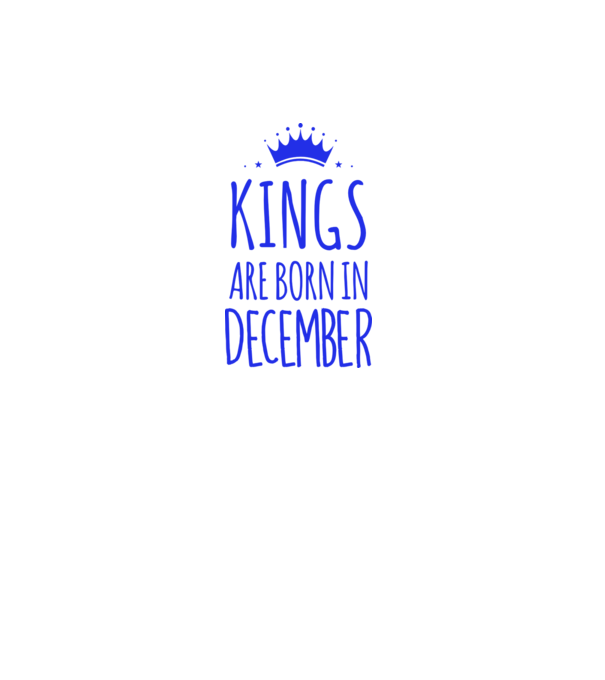 Kings are born in - December model gri pe tricou