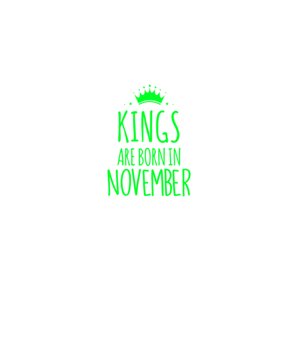 Kings are born in - November model albastru închis pe tricou
