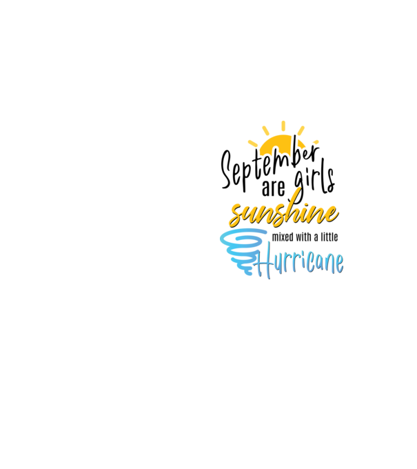 September Girls are Sunshine mixed with a little Hurricane model galben neon pe tricou