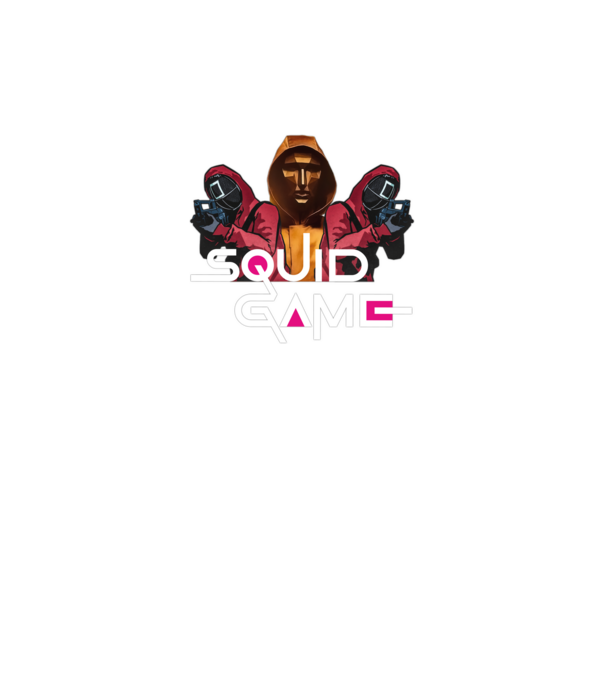 squid game poster model negru pe tricou
