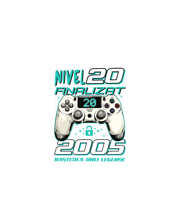 Nivel finalizat 20 2005 model negru pe tricou