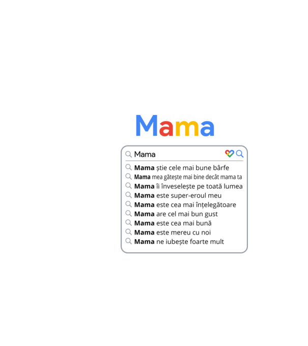 căutare Google Mama model negru pe tricou