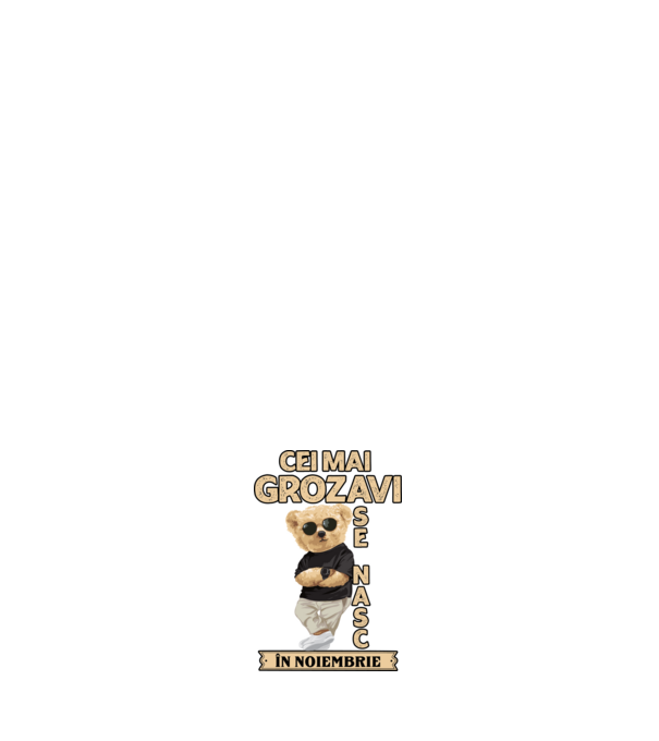 Teddy cel cool noiembrie model albastru închis pe tricou