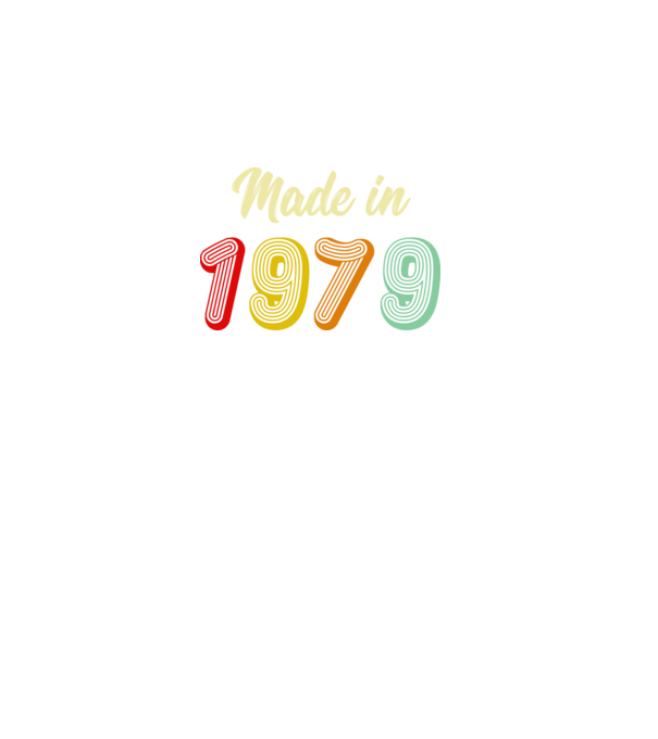 made in 1979 retro model negru pe tricou