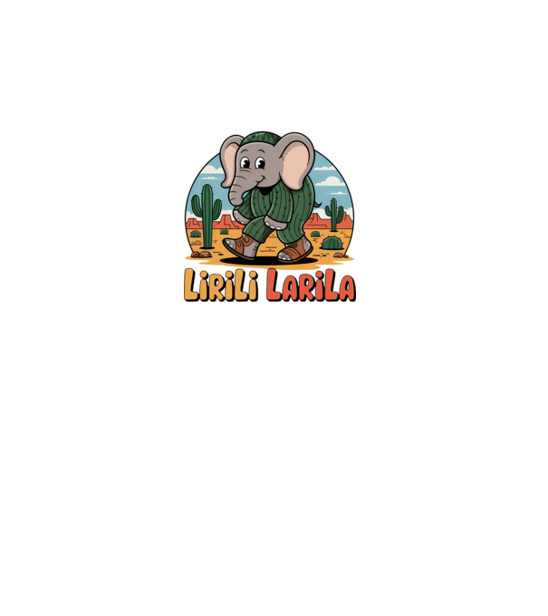 Lirili Larila model gri pe tricou