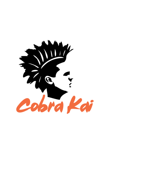 cobra kai punk model alb pe tricou