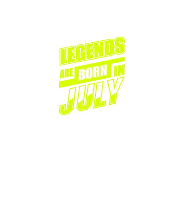 Legends are born in July model negru pe tricou