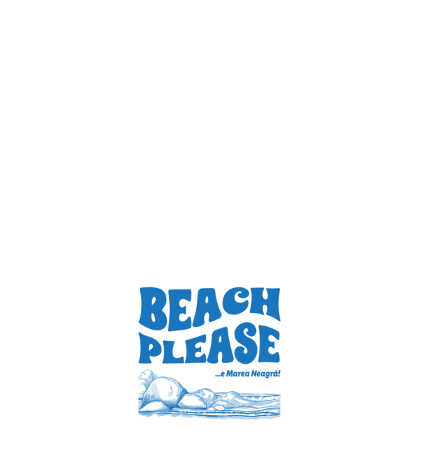 Beach please, e Marea Neagră! model roz deschis pe tricou