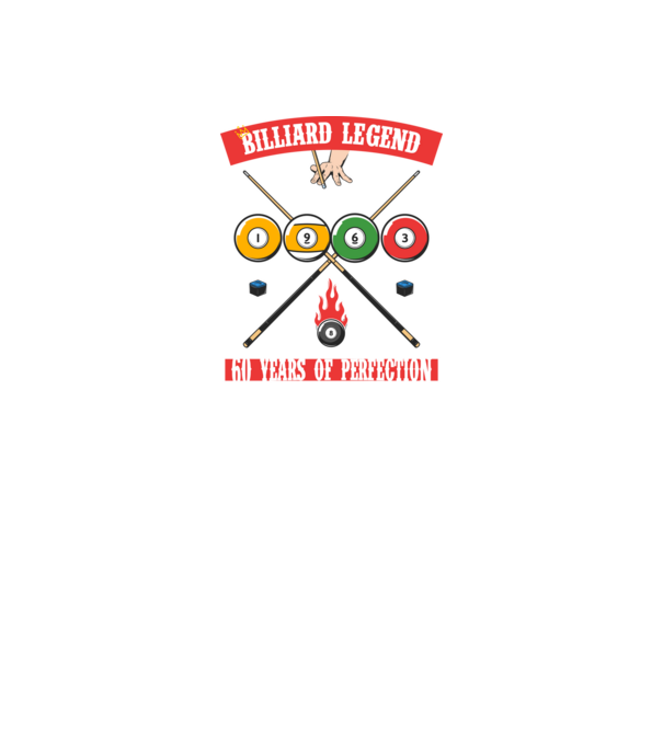 Billiard legend born in 1963 model verde neon pe tricou