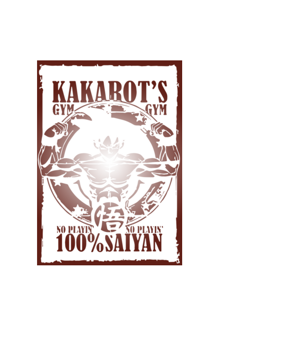 kakarots gym dragonball model negru pe tricou