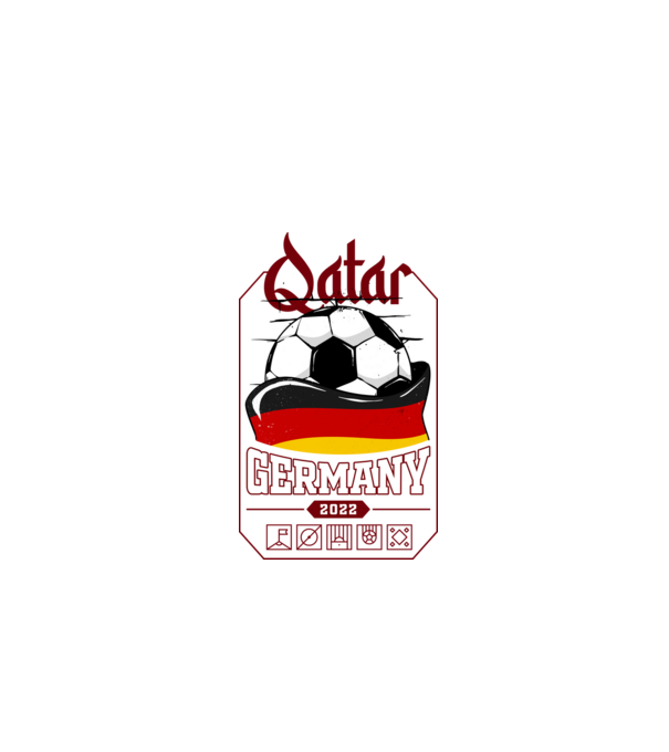 Qatar teams Germany model negru pe tricou